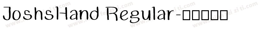 JoshsHand Regular字体转换